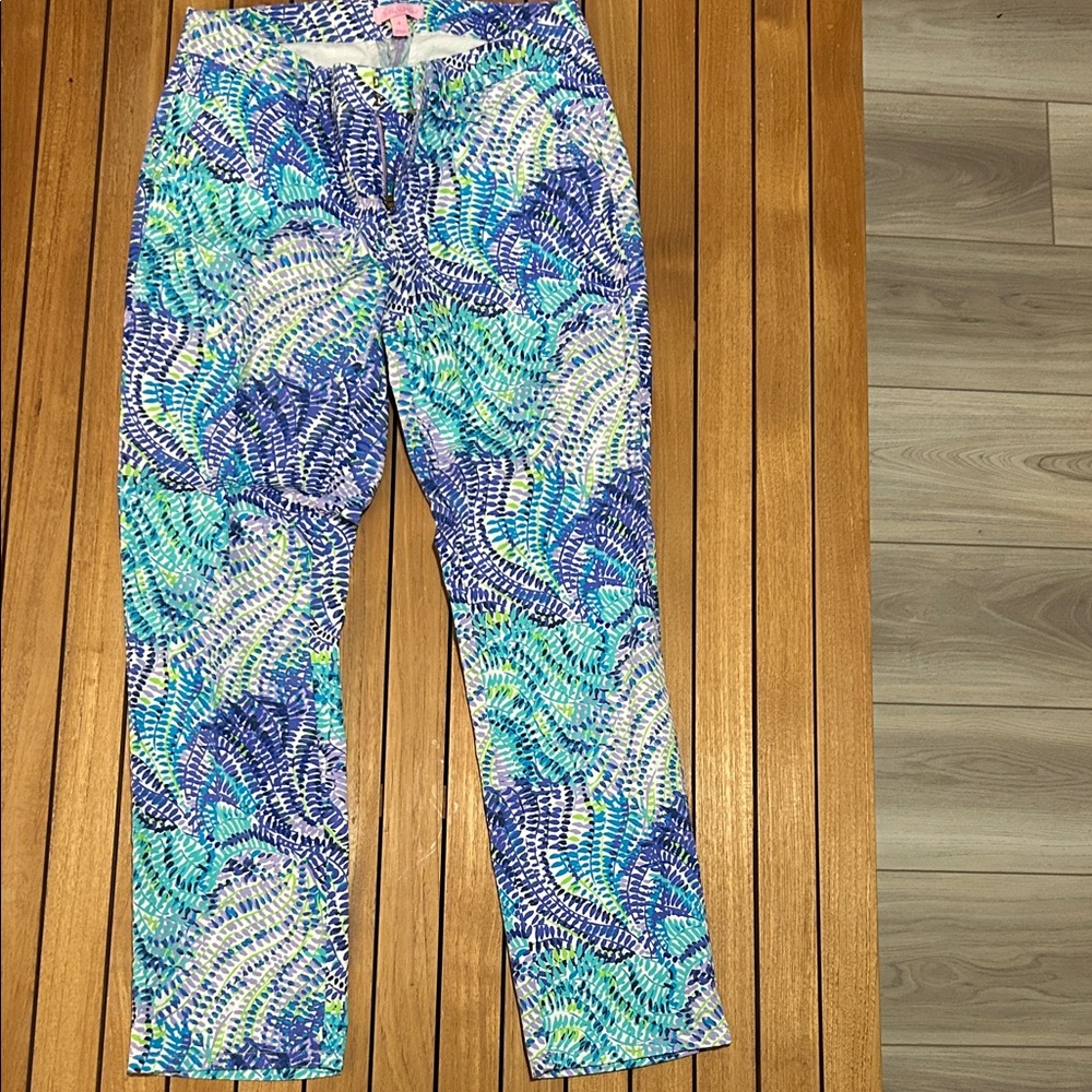 Lilly Pulitzer Vibrant Blue and Purple Pants